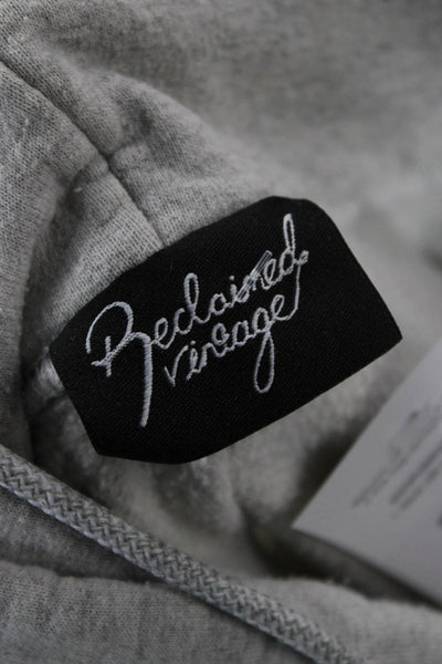 Reclaimed Vintage Unisex Pullover Hoodie Gray 90s 50/50 Cotton Polyester Size M