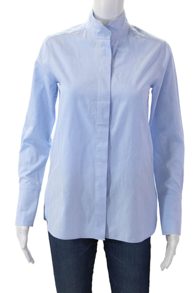 By Malene Birger Mens Chevron Print Long Sleeve Button-Down Shirt Blue Size 32