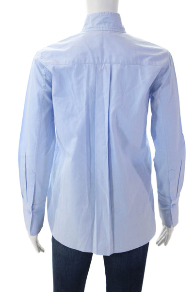 By Malene Birger Mens Chevron Print Long Sleeve Button-Down Shirt Blue Size 32