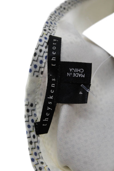 Theyskens Theory Women Shirt Dress Gray Long Sleeve Geometric Size S