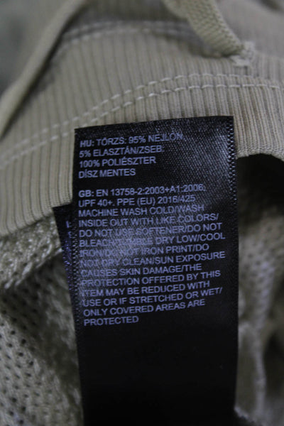 The North Face Women Cropped Jogger Pants Beige Drawstring Nylon Size S