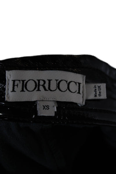 Fiorucci Women Mini Straight Pencil Skirt Black 55% PU 45% Polyester Size XS