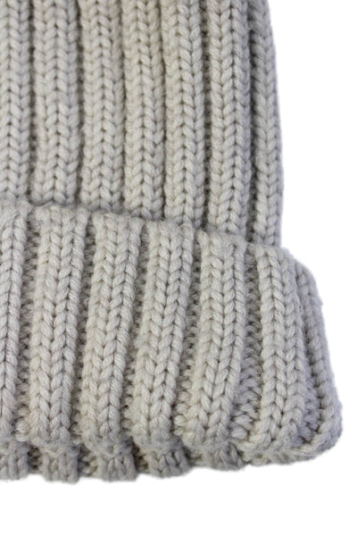 Jocelyn Womens Sheared Shearling Lamb Beanie Hat Beige Size One Size