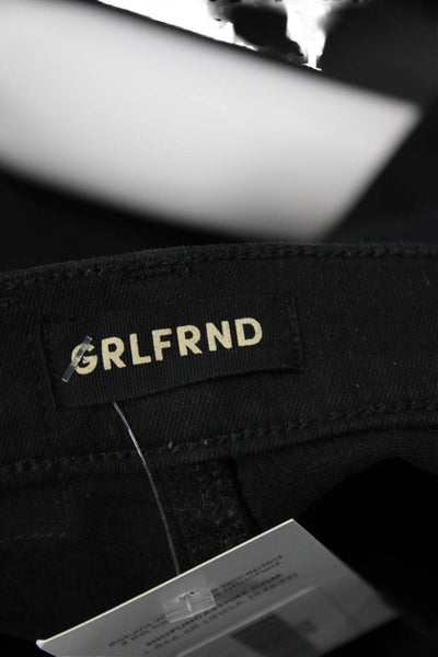 Grlfrnd Womens Ankle Skinny Jeans Black Button Size 24