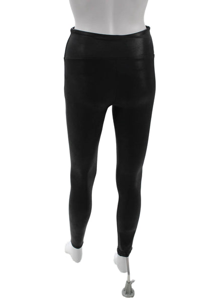 Spanx Women Ankle Jeggings Black Nylon Elastane Solid Size S
