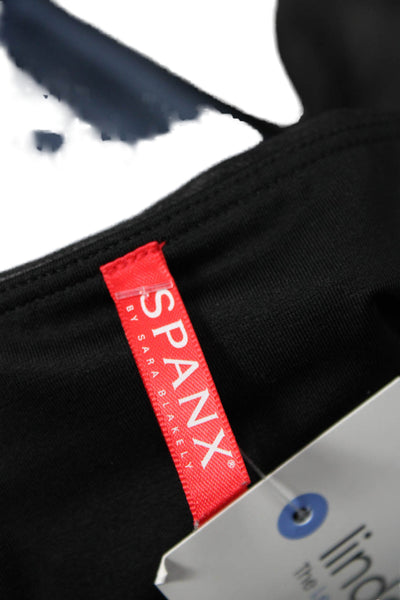 Spanx Women Ankle Jeggings Black Nylon Elastane Solid Size S