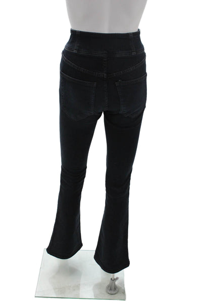 Veronica Beard Women Dark Blue Bootcut Jeans Button Closure Size 24