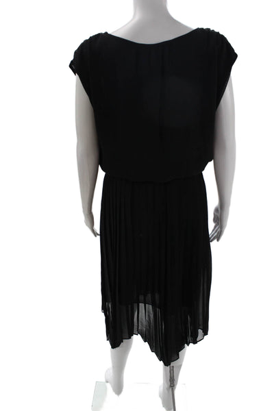 Michael Michael Kors Women Blouson Knee Length Black Dress Size 8