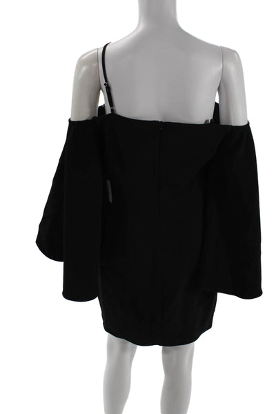 Laundry by Shelli Segal Women Shift Dress Black Short Zip Size 6