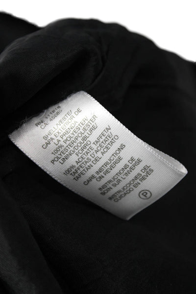 Michael Michael Kors Women Black Shift Dress Sleeveless Zip Round Neck Size 4