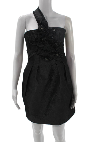 BCBGMAXAZRIA Women Mini Sleeveless Dress Black Size 8