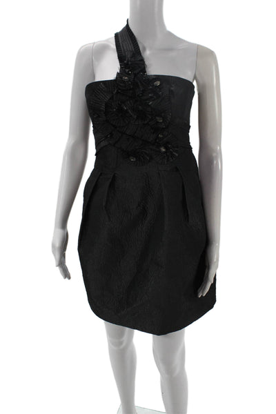 BCBGMAXAZRIA Women Mini Sleeveless Dress Black Size 8