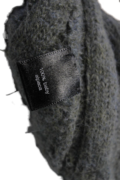 Peruvian Connection Womens 100% Baby Alpaca Cardigan Dark Gray Size XS