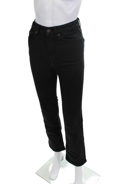Jeanerica Womens Cropped Straight Black Jeans Mid Rise Size 24