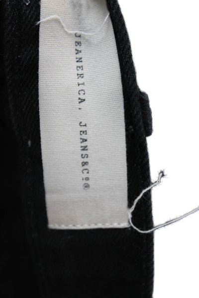 Jeanerica Womens Cropped Straight Black Jeans Mid Rise Size 24