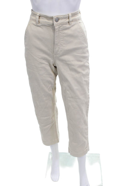 Everlane Womens Ankle Cropped Chino Pants Beige Size 0
