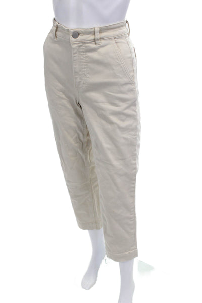 Everlane Womens Ankle Cropped Chino Pants Beige Size 0