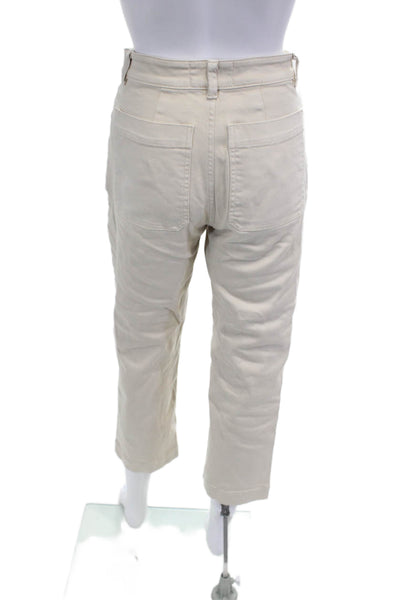 Everlane Womens Ankle Cropped Chino Pants Beige Size 0