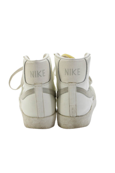 Nike Womens Leather High Top Sneakers White Size 7.5