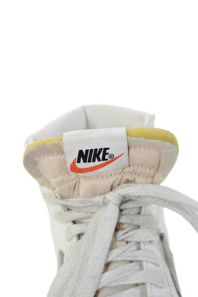 Nike Womens Leather High Top Sneakers White Size 7.5