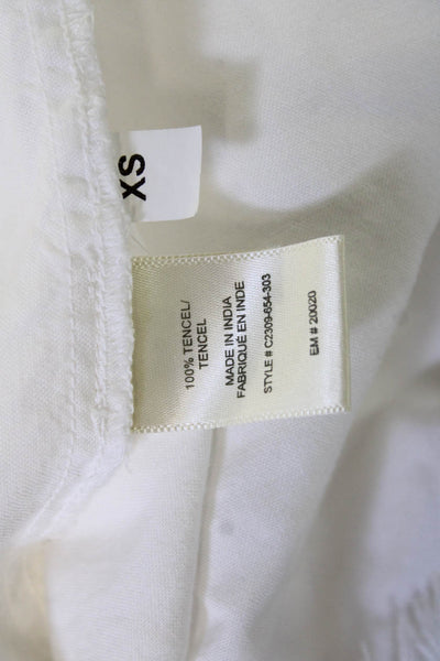 Cloth & Stone Women Collared Button-Up Tencel White Long Sleeve Size XS