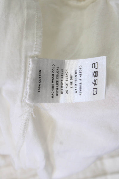Lilla P Womens White Cotton Sleeveless Basic Tank Size XS