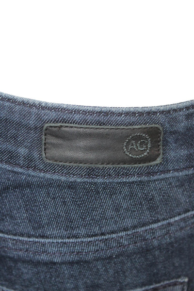 Adriano Goldschmied Women Ankle Skinny Jeans Dark Blue Mid Rise Button Size 24