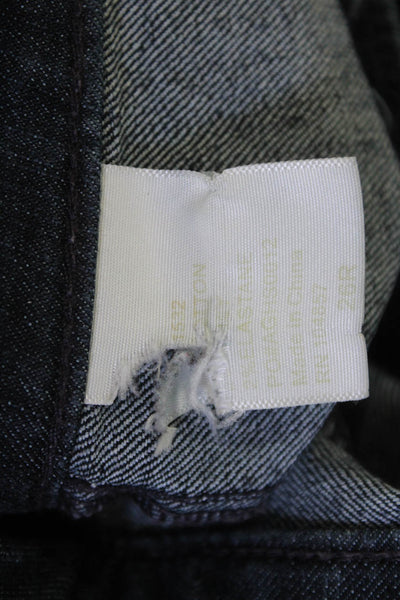 Adriano Goldschmied Women Ankle Skinny Jeans Dark Blue Mid Rise Button Size 24