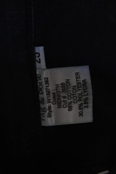 Rag & Bone Womens Black Ankle Skinny Jeans Mid Rise Size 25
