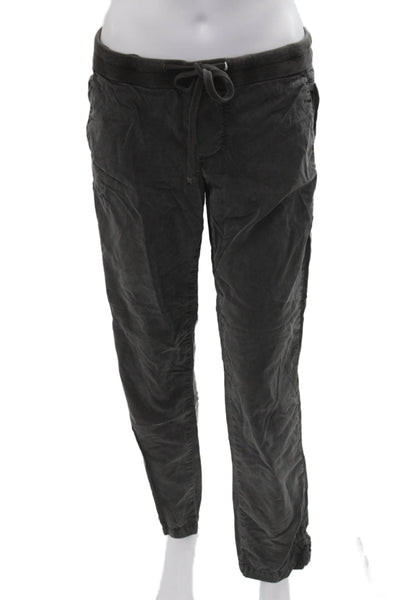 Standard James Perse Mens Jogger Sweatpants Dark Gray Cotton Linen Size S