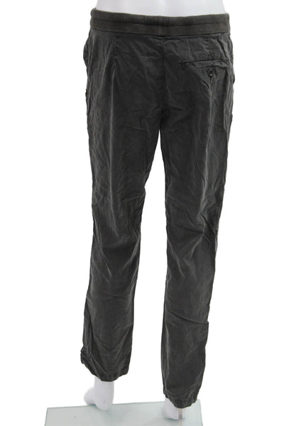 Standard James Perse Mens Jogger Sweatpants Dark Gray Cotton Linen Size S
