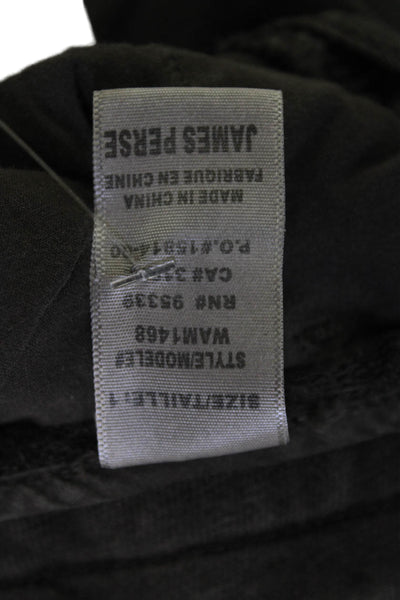 Standard James Perse Mens Jogger Sweatpants Dark Gray Cotton Linen Size S
