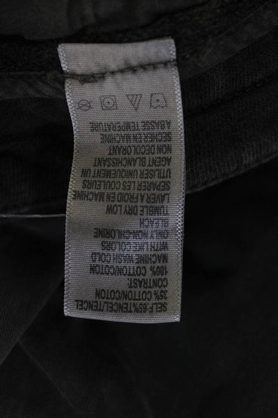 Standard James Perse Mens Jogger Sweatpants Dark Gray Cotton Linen Size S