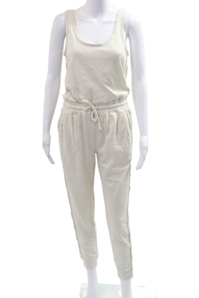 Splendid Women Jumpsuit Sleeveless Scoop Neck Beige Size XS