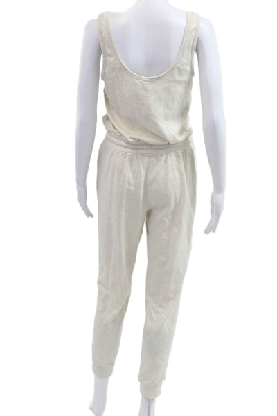 Splendid Women Jumpsuit Sleeveless Scoop Neck Beige Size XS