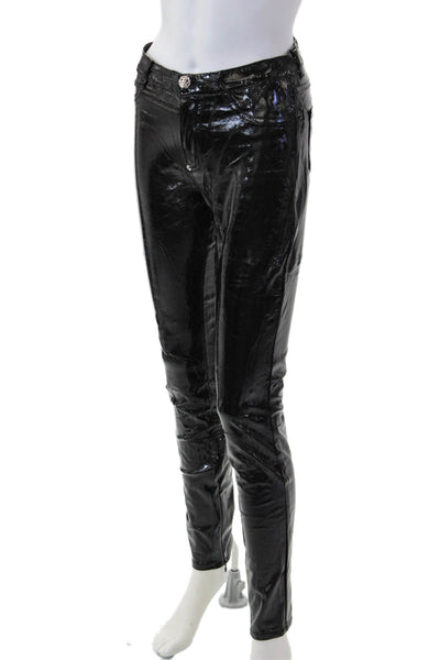 Philipp Plein Women Biker Jeggings Black Size 26