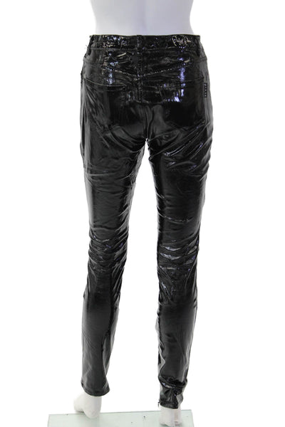 Philipp Plein Women Biker Jeggings Black Size 26