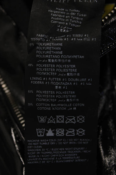 Philipp Plein Women Biker Jeggings Black Size 26