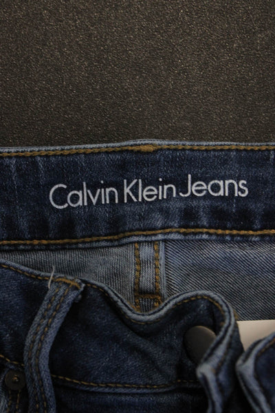 Calvin Klein Jeans Women Skinny Ankle Dark Blue Low Rise Jeans Size 6