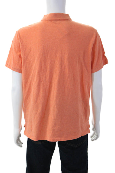 Polo Ralph Lauren Mens Cotton Short Sleeve Collared Polo Shirt Orange Size XL