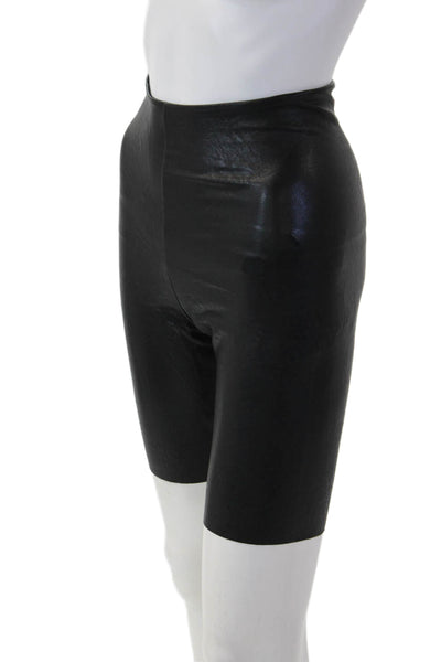 Commando Unisex Biker Shorts Black Size M