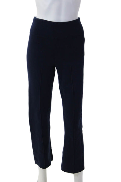 J Crew Women Cropped Ankle Dark Blue Polyester Blend Pants Size S