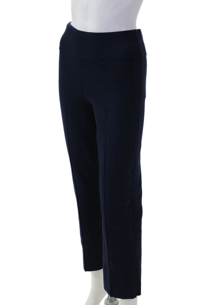 J Crew Women Cropped Ankle Dark Blue Polyester Blend Pants Size S