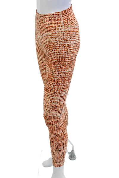 L Space Womens Beige Animal Print Ankle Jeggings Size S