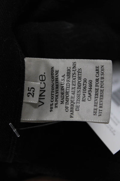 Vince Womens Black Skinny Jeans Size 25