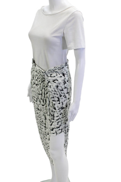 Helmut Lang Womens Wrap Black Skirt Knee Length Size S