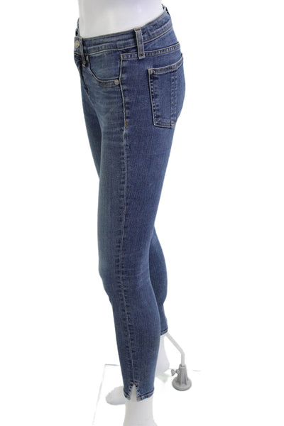 Rag & Bone Jean Women Ankle Skinny Jeans Dark Blue Mid Rise Size 25