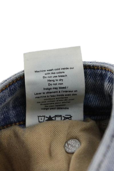 Rag & Bone Women Ankle Cropped Skinny Jeans Light Blue Size 24