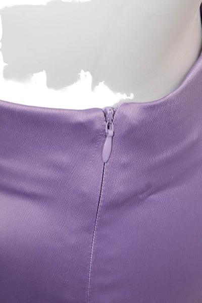 Zara Women Dress Pants Purple Cotton Zip Size XS