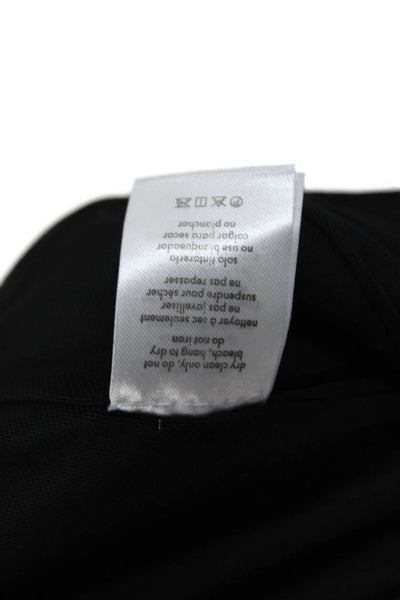 We Wore What Womens Camisole Black Sleeveless Biker Zip PU Size 0